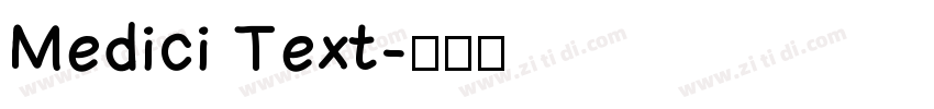 Medici Text字体转换